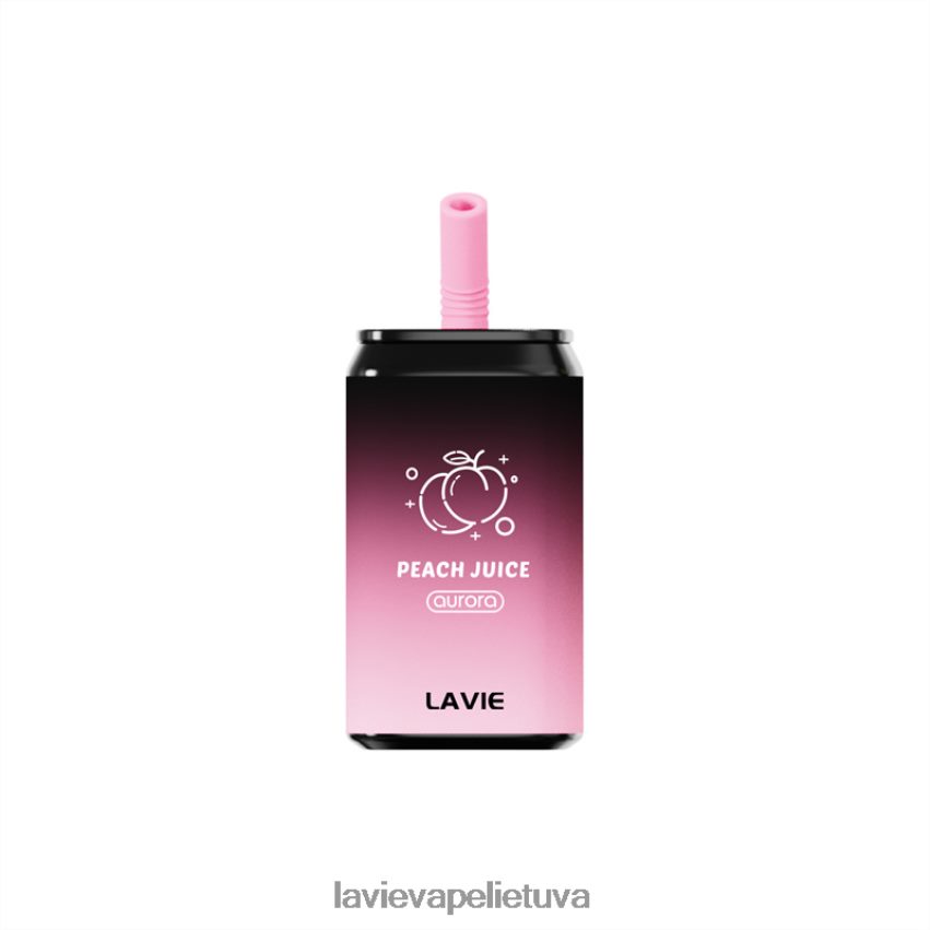 N226RV144 Lavie Puffs | persikų sultys LAVIE Aurora 11000 išpūtimų